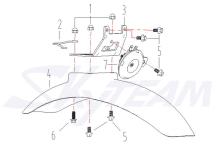 -8G Schutzblech vorn X-Bongo
