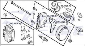 ZYLINDERKOPF DECKEL 125cc