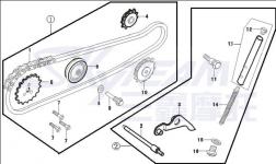 Steuerkette & Spanner 125