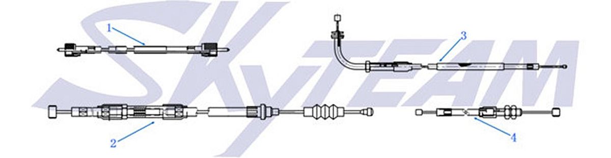 -6 Gaszug 50 & 125 Vergaser Modelle! 