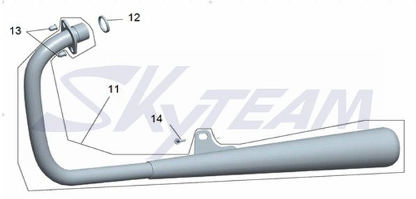 -ACE Dichtung Krümmer 125cc 