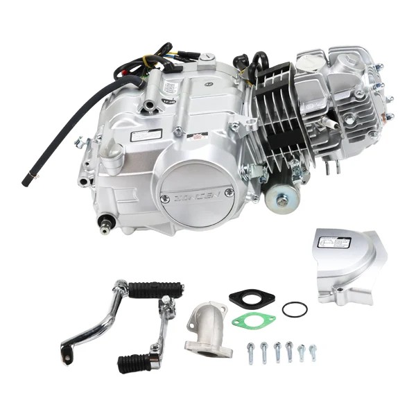 Zhongshen Motor 125cc 4 Gang/Handkupplung mit Anlasser & Kickstarter in Silber! 