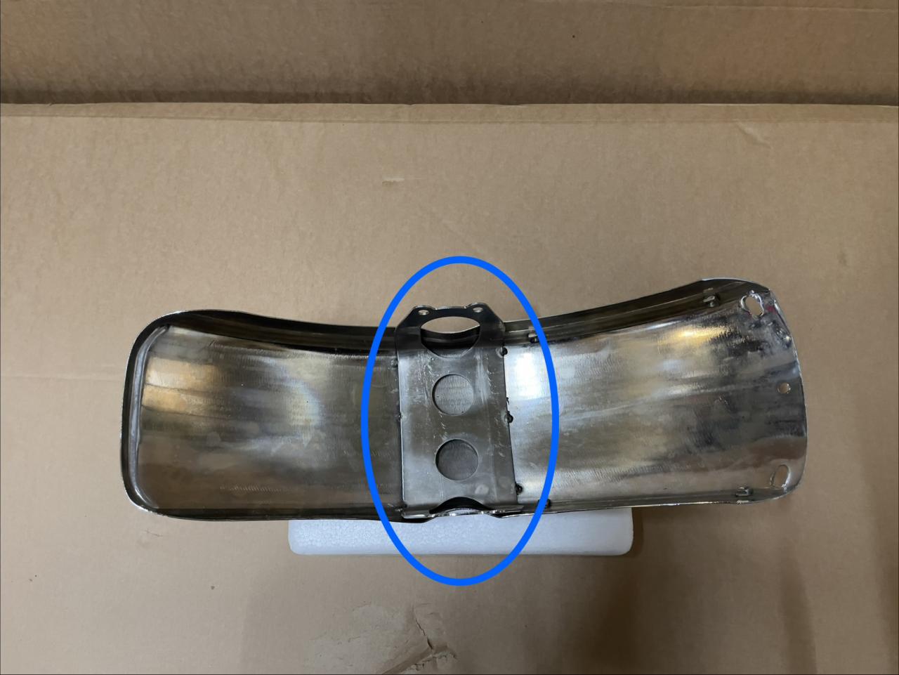 B-Ware F34 Skymax Schutzblech vorn Chrom 