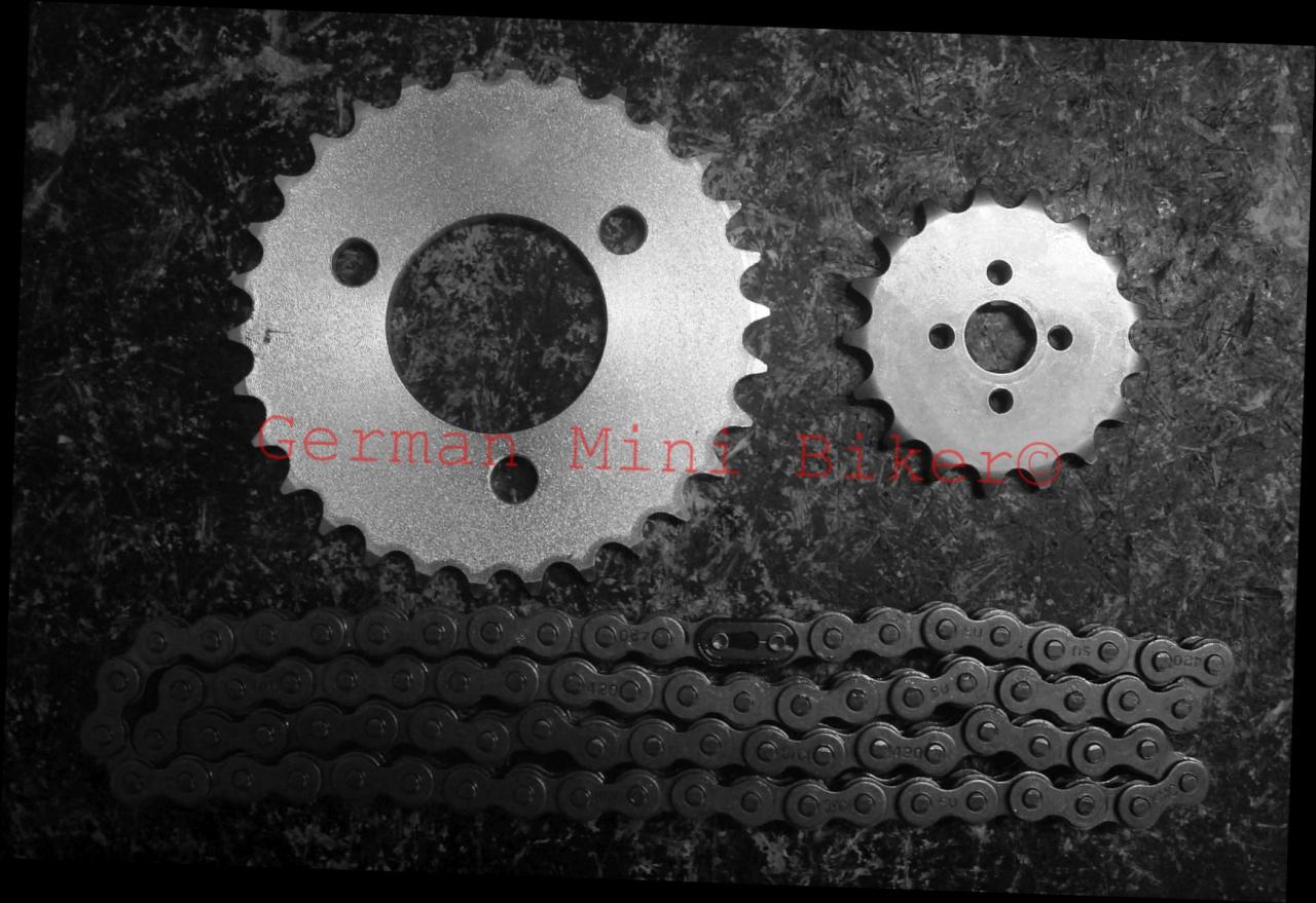 Skymini 50 8zoll Rad 16Z/34Z/78GL EURO 4-5 Kettensatz Competition Injektion-Modelle 