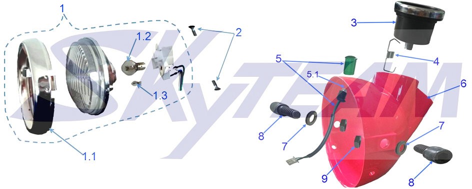 -8 Tacho LCD e-Carb 0-120 Km/h 