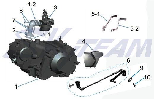 Kickstarter Schwarz gerade ca. D:13mm Abb. 5.1 