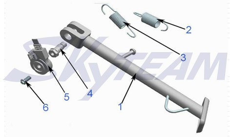 -PBR Feder Seitenständer klein innen 