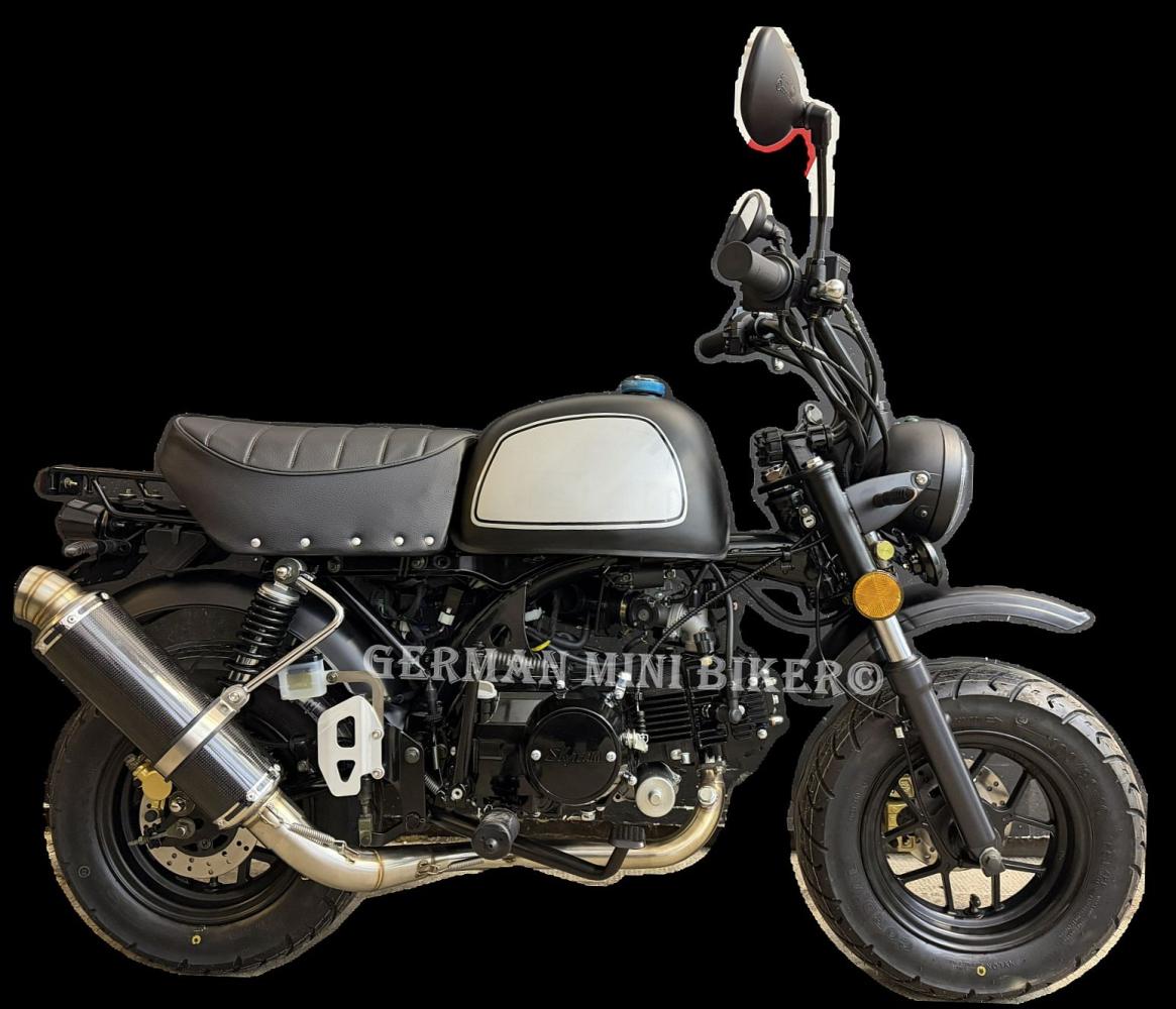 Auspuff V2A-Carbon-Style BS1019 untenliegend Skymini & Le Mans 