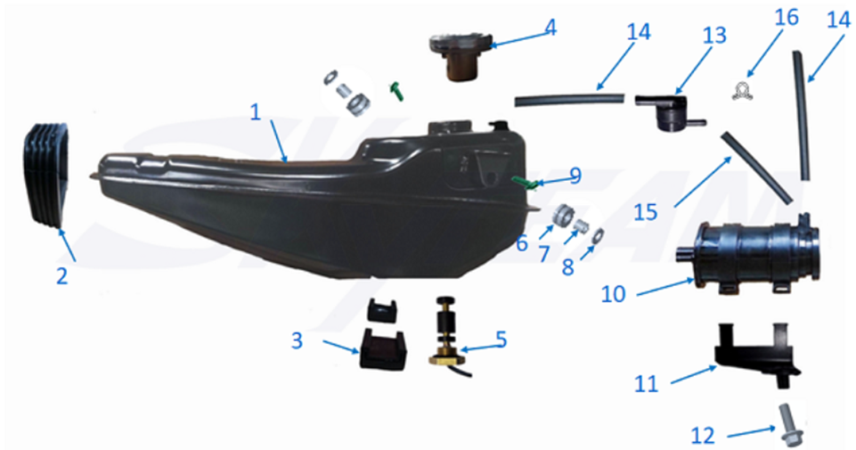 -6/125 EU5+ Tank Abb. 1 passend großer Pumpe! 