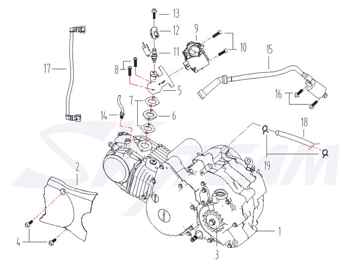 Motor 125ccm X-Bongo Abb. 1 1 Stück 