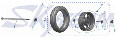 -6/Alufelge hinten EU4 & EU5 1 Stück 