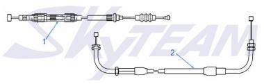 -8 Gaszug 125cc E5+ Injektion Abb. 2 