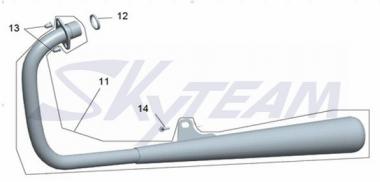 -ACE Dichtung Krümmer 50cc 