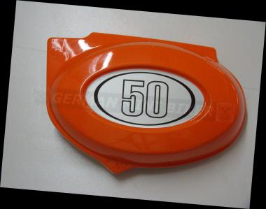 Seitendeckel Batterie 50cc Links ORANGE 