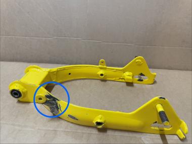 B-Ware F26 Skymax 125/E-4/5 Hinterradschwinge Gelb 