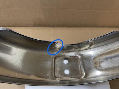 B-Ware F36 Skymini Schutzblech hinten Chrom 