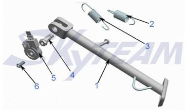 -PBR Feder Seitenständer klein innen 