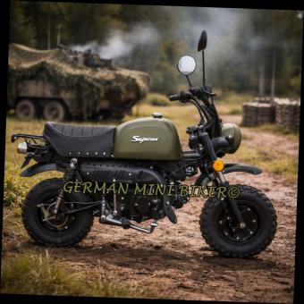 SKYTEAM SKYBONGO 50 E5 CLUB-Injektion Army-Green-Edition de Luxe Mofa 25 km/h + Mokick 45 km/h Zulassung