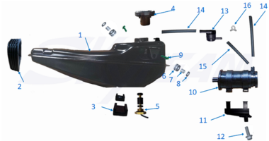 -6/125 EU5+ Tank Abb. 1 passend großer Pumpe! 