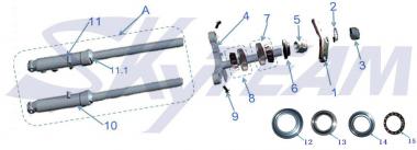 -PBR Staubabdeckung - für Simmering 30mm Gabel 1 Stück 