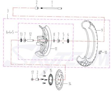 -8G Ring Speed-Sensor vorn X-Bongo Abb. 15 
