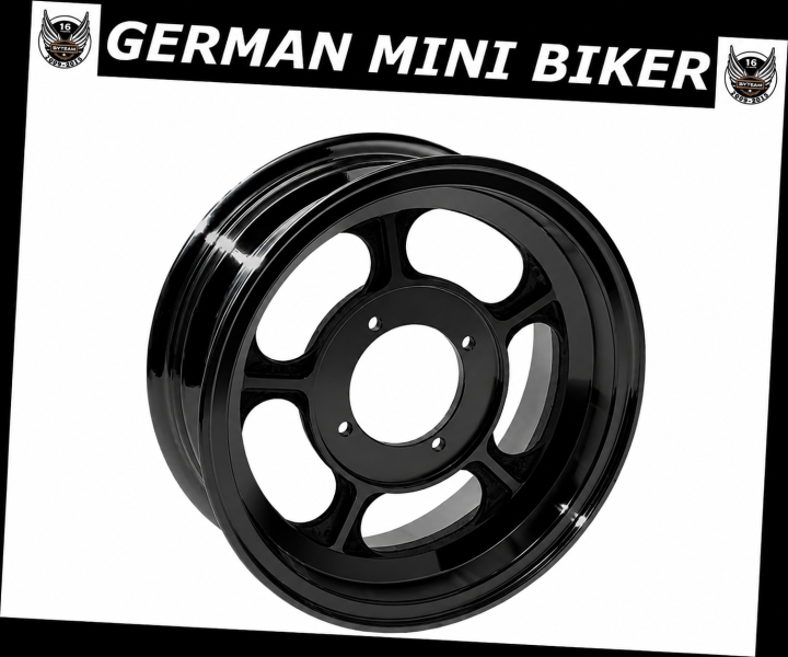 Artikelbild 1 des Artikels “Felge Black CNC-Aluminium Original Skyteam SET 10`x 2,5` schlauchlos 1 Stück mit Zulassung! “