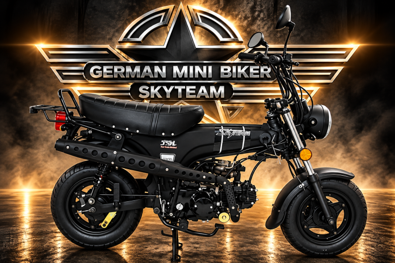 Artikelbild 1 des Artikels “SKYTEAM - SKYMAX 50 Matt-Black E5 CLUB-S Injektion Mofa 25 km/h Zulassung“