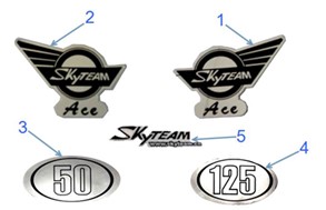Artikelbild 1 des Artikels “-ACE Aufkleber-Seitendeckel 125cc 1 Stück “
