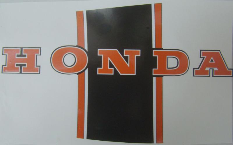 Artikelbild 1 des Artikels “Honda Bauchbinde Schwarz/Orange 1 Paar Links & Rechts “
