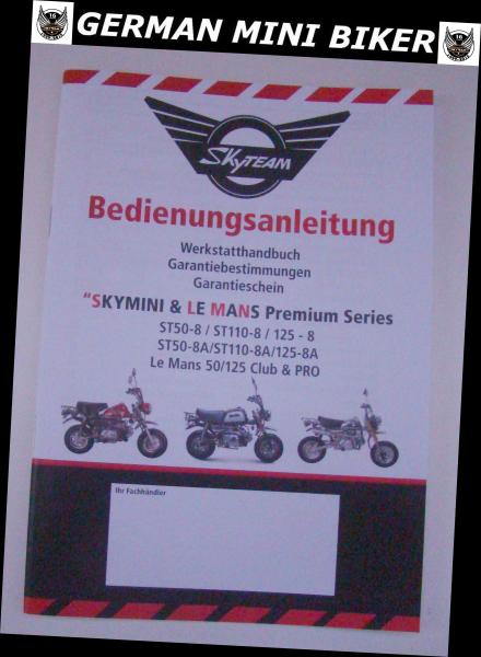 Artikelbild 1 des Artikels “Bedienungsanleitung Deutsch - EU 0-3/ SKYMINI/Skybongo/LeMans 50 & 125cc “