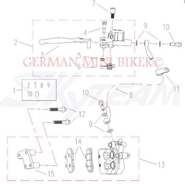 Artikelbild 1 des Artikels “-2 Bremshebel rechts e-Max Abb. 3     1 Stück “