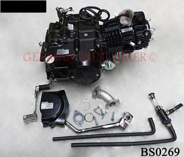 Artikelbild 1 des Artikels “Zongshen Motor 125cc 4 Gang/Handkupplung mit Anlasser & Kickstarter in Schwarz! “