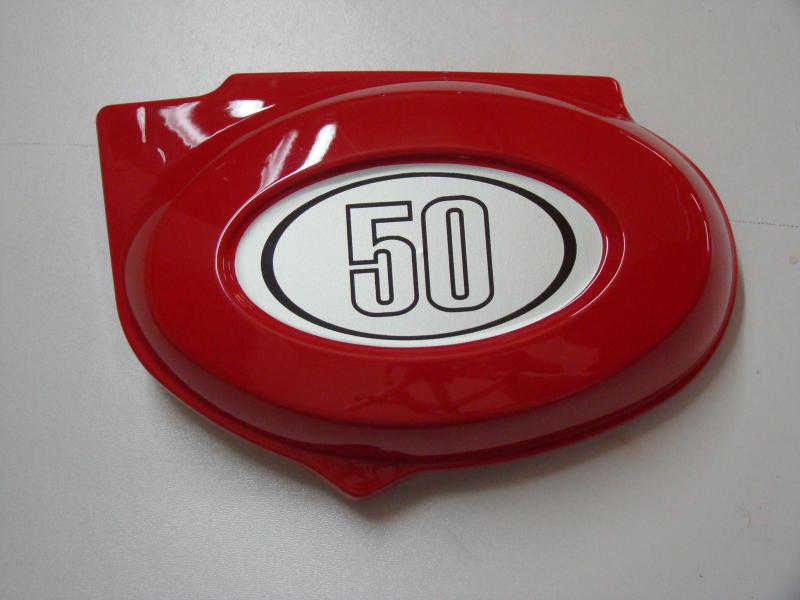 Artikelbild 1 des Artikels “Seitendeckel Batterie 50cc Links ROT “