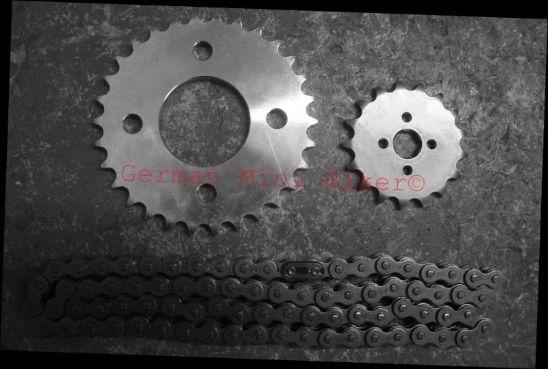 Artikelbild 1 des Artikels “Skymax 125 15Z/32Z/84GL EURO 0-3 Kettensatz Original Vergaser & Injektion-Modelle “