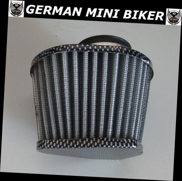 Artikelbild 1 des Artikels “Rennluftfilter 38-40mm OVAL Carbon-Look “