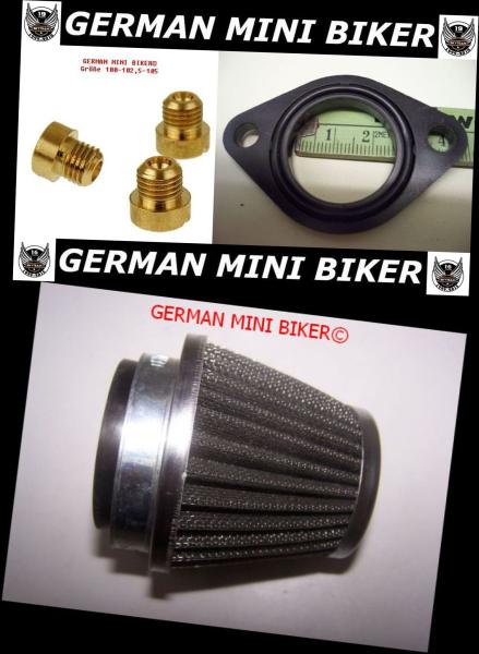 Artikelbild 1 des Artikels “Tuning Set Mikuni 22 - Rennluftfilter 40-44 + Düsen für 125CC “