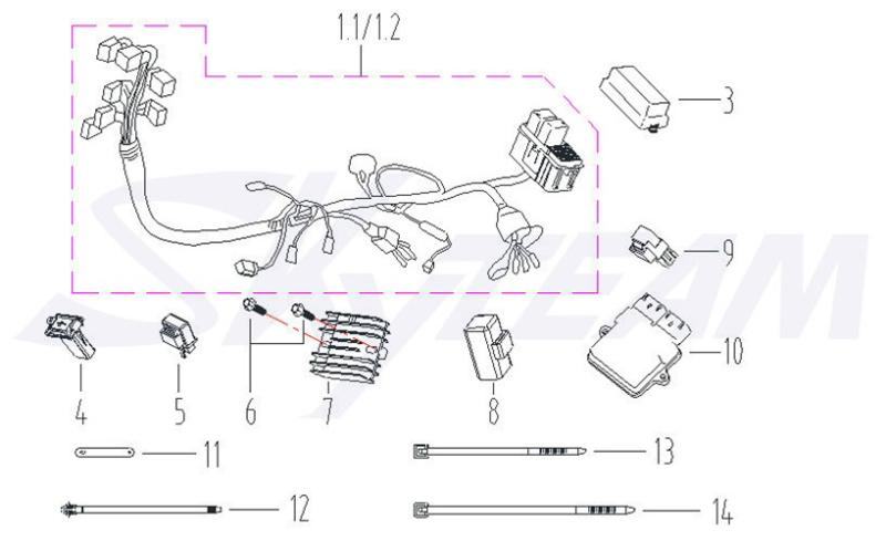 Artikelbild 1 des Artikels “Blinkrailas LED X-Bongo Abb. 5 1 Stück “