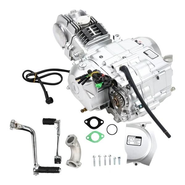 Artikelbild des Artikels “Zhongshen Motor 125cc 4 Gang/Handkupplung mit Anlasser & Kickstarter in Silber! “