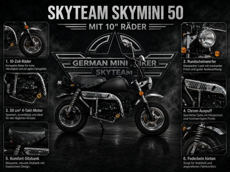 Artikelbild des Artikels “SkyTeam SKYMINI 50 E5 10zoll Special-Edition Matt-Black-Angebot d. Monats- “