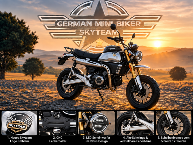 Artikelbild des Artikels “Skyteam - X-BONGO 125 ABS LIMITED-EDITION CHROM E5+ MODELL NEU 2027 “