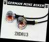 Artikelbild 3 des Artikels “Blinker Retro Chrom-Black rund ZHD813 1 Paar “