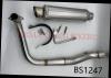 Artikelbild 3 des Artikels “E4 Auspuff Edelstahl/Carbon BS1247-C untenliegend mit Lambdasonden Anschluss E4 / M14 “