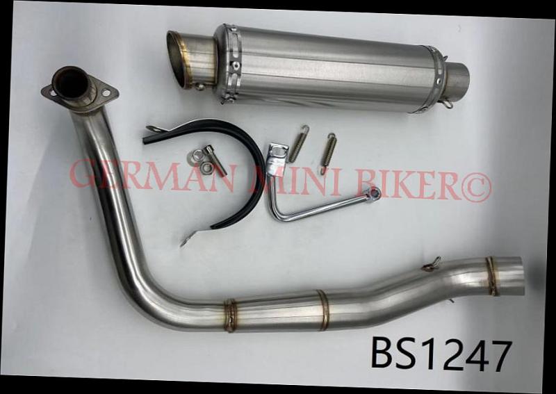 Artikelbild 3 des Artikels “E4 Auspuff Edelstahl/Carbon BS1247-C untenliegend mit Lambdasonden Anschluss E4 / M14 “