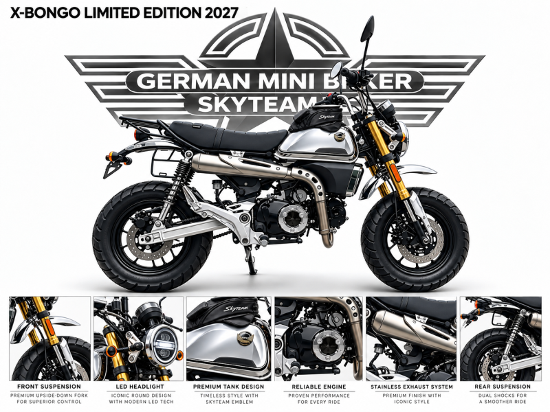 Artikelbild 3 des Artikels “Skyteam - X-BONGO 50 LIMITED-EDITION CHROM E5+ MODELL 2027 “