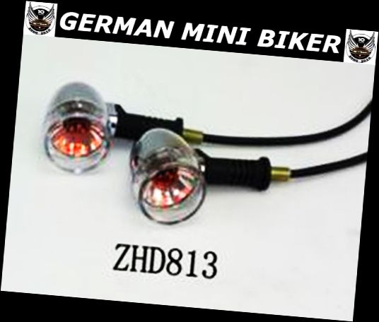 Artikelbild 4 des Artikels “Blinker Retro Chrom-Black rund ZHD813 1 Paar “
