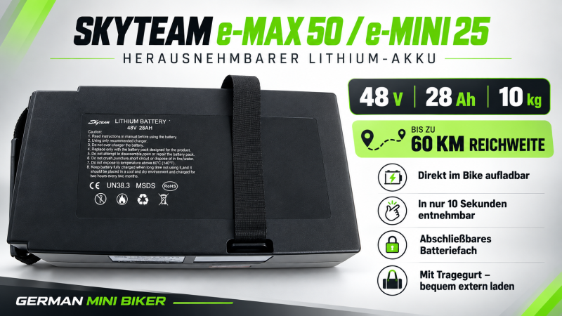 Artikelbild 6 des Artikels “E-Max 50 Black-Edition mit Klapplenker! ohne Gepäckträger “