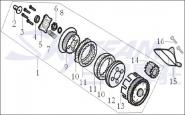 KUPPLUNGSSCHEIBE ABB. 1.10 1 STK.  125CC/1P52FMI LONCIN 