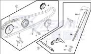 SPANNROLLE STEUERKETTE 125CC ABB. 1.4 