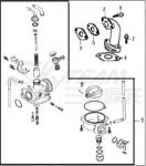 Vergaser PZ19 e-Carb Skymini/Skybongo/Skymax 125cc Abb. 1 