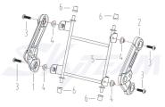 Halter Licht mitte  X-Bongo Abb. 5 1 Stück 